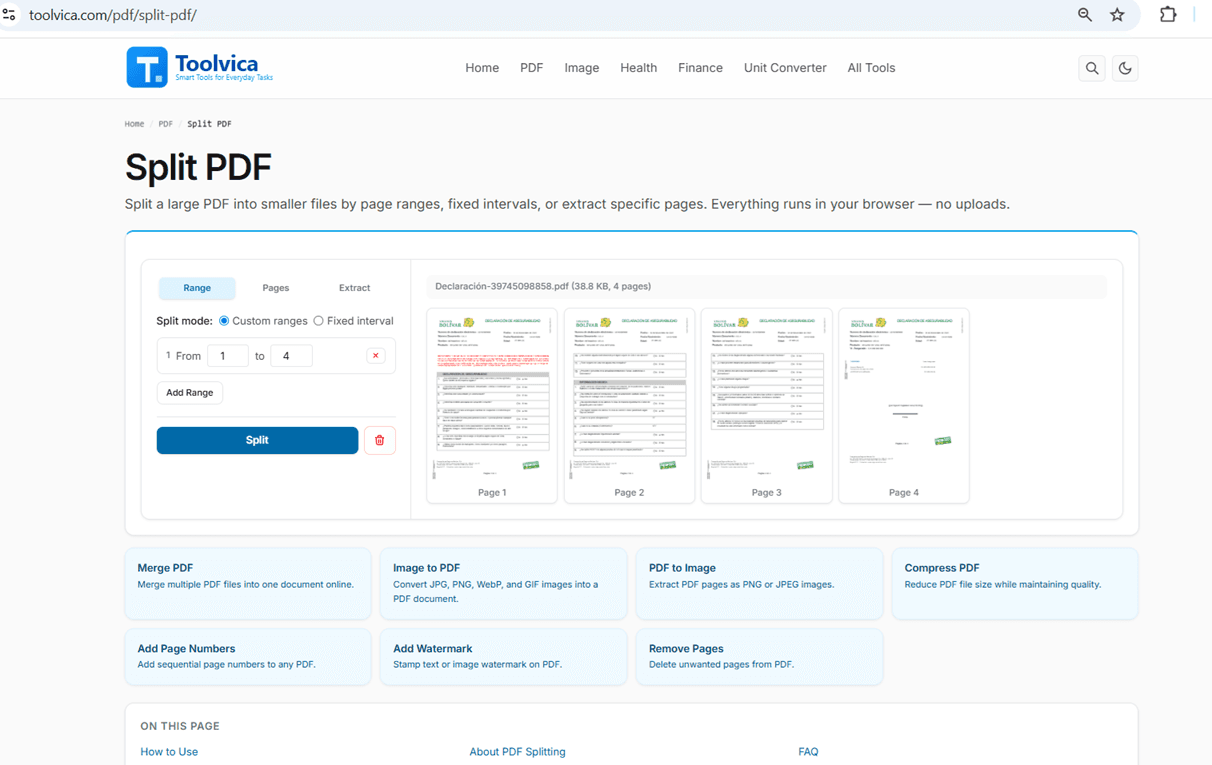 Toolvica screenshot 2