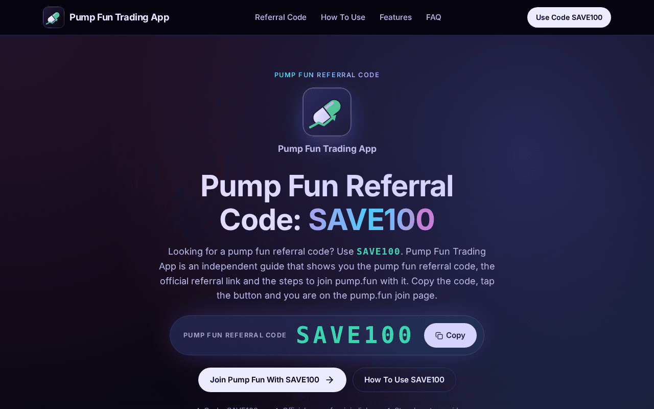 Pump Fun Trading App in use
