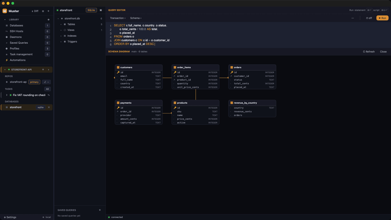 Muster screenshot 3