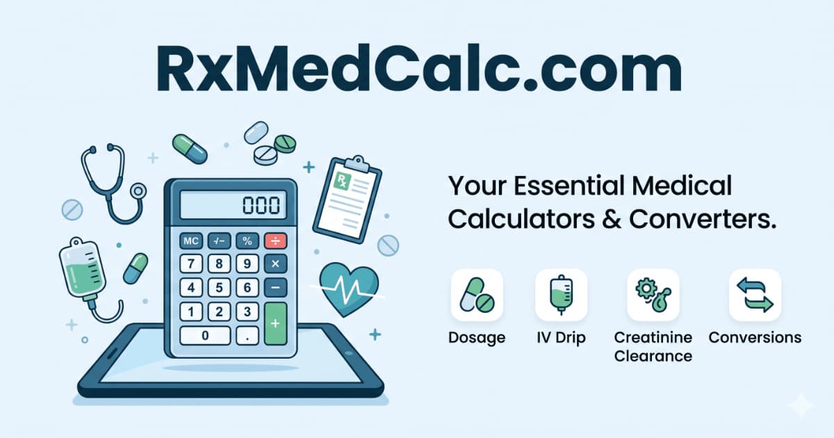 Rx Med Calculator in use