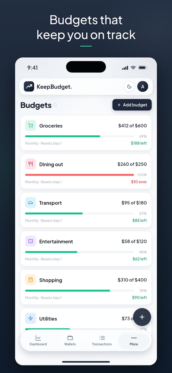 KeepBudget screenshot 5