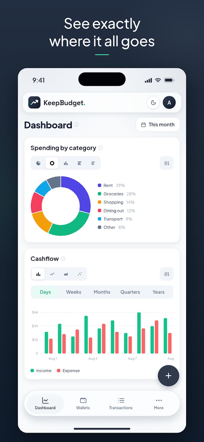 KeepBudget in use