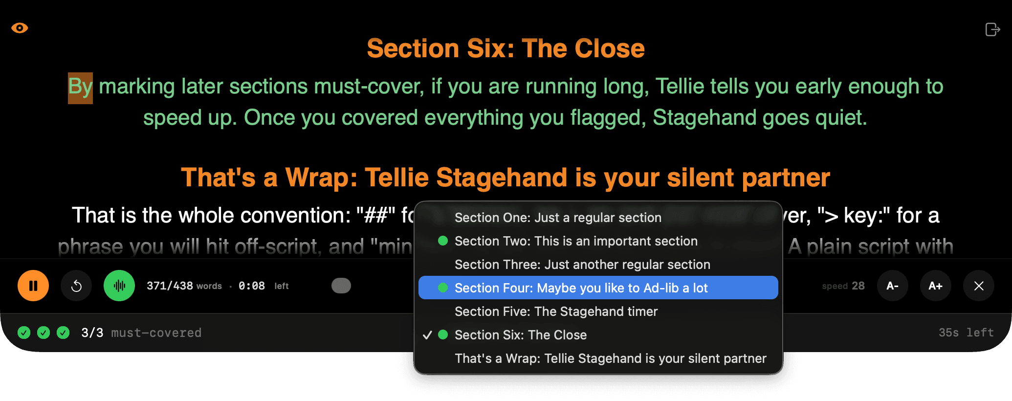 Tellie screenshot 2