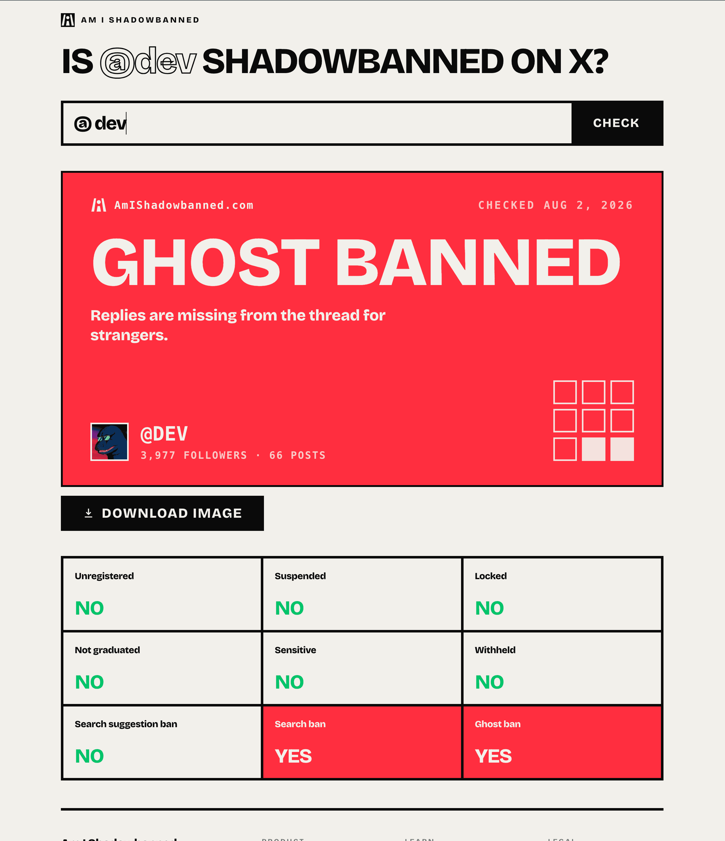 Am I Shadownbanned screenshot 3