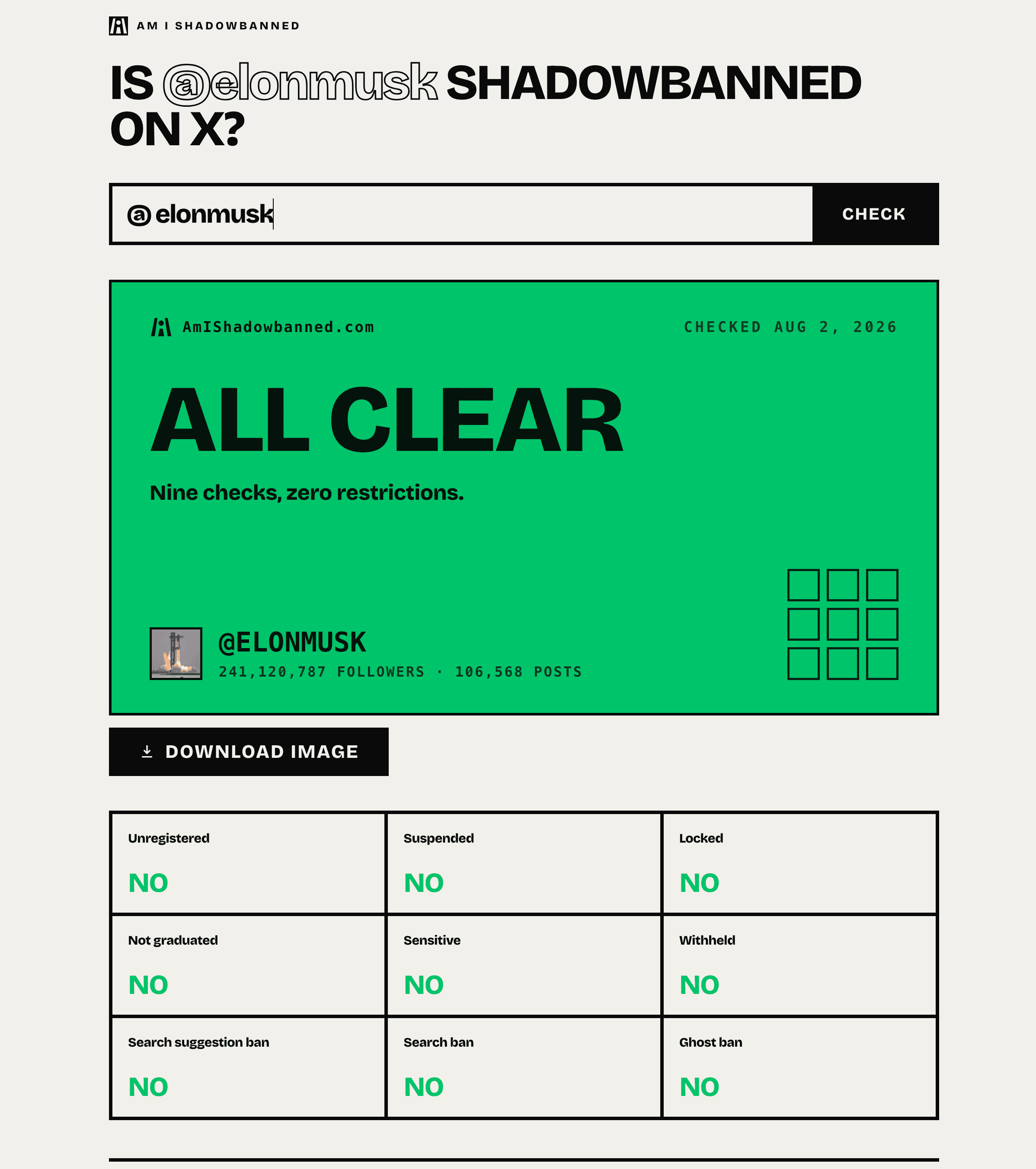 Am I Shadownbanned screenshot 2