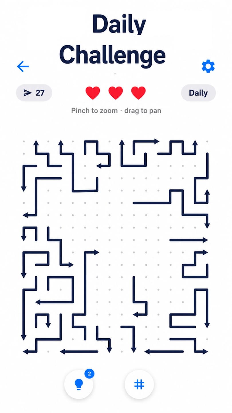 Arrow Puzzle - Tap Arrows Escape screenshot 2