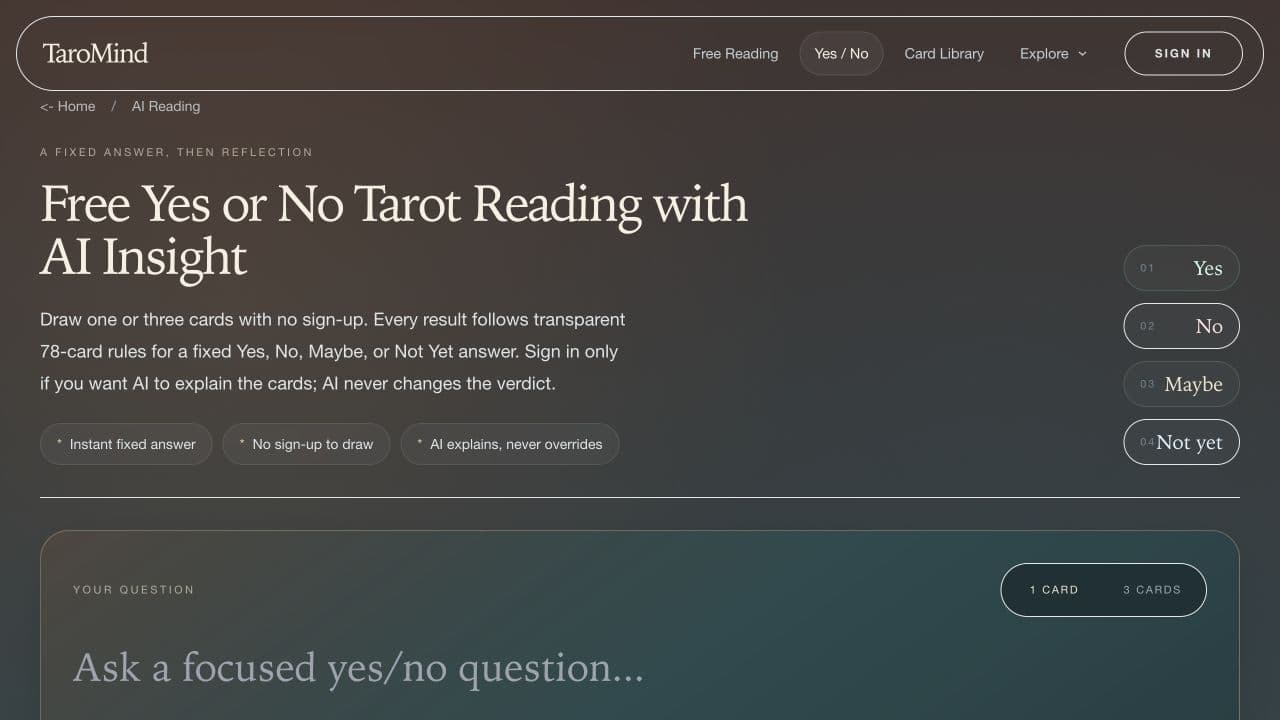 TaroMind AI in use