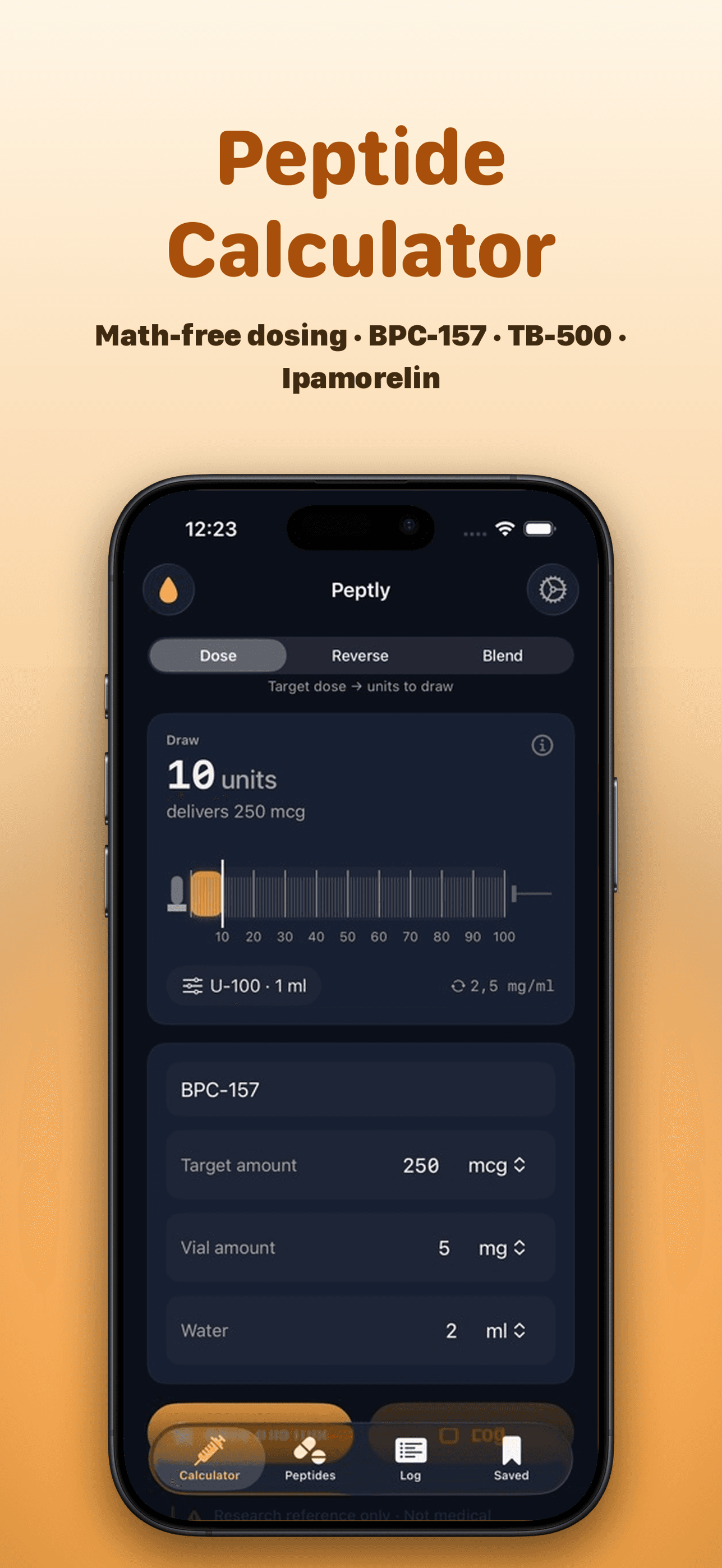Peptly: Peptide Calculator in use