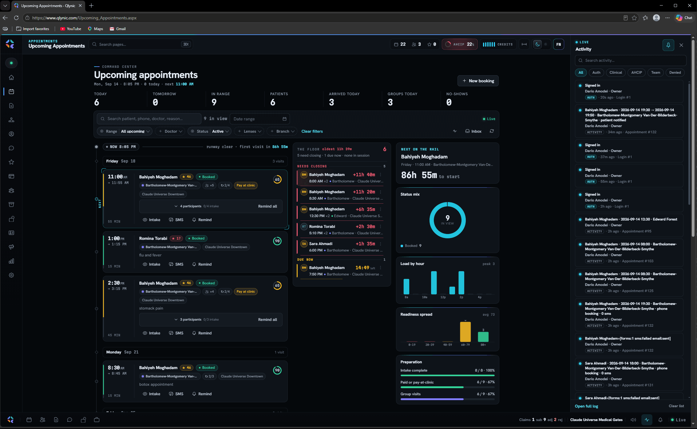 Qlynic in use