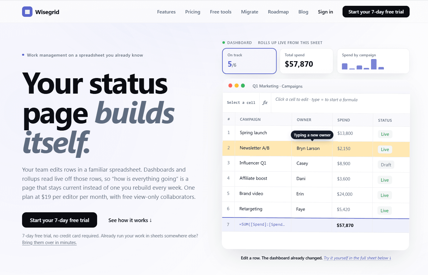 Wisegrid screenshot 4