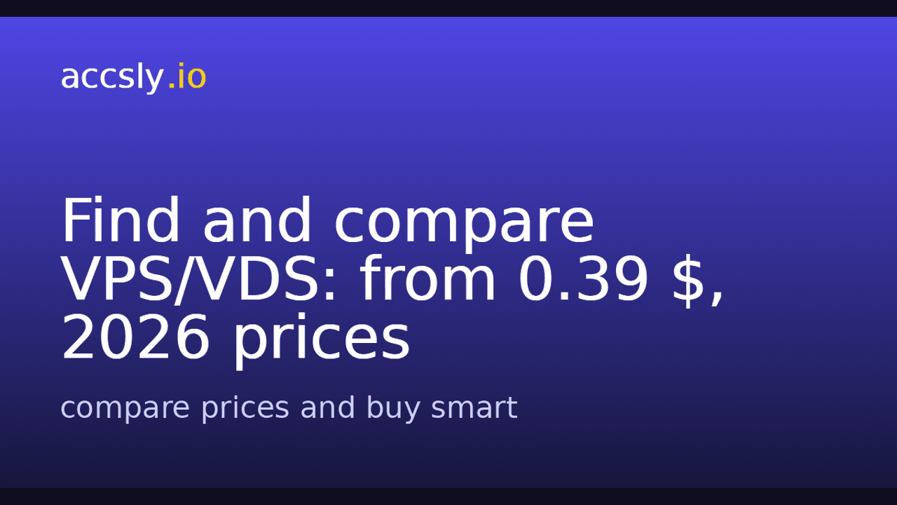 Accsly VPS in use