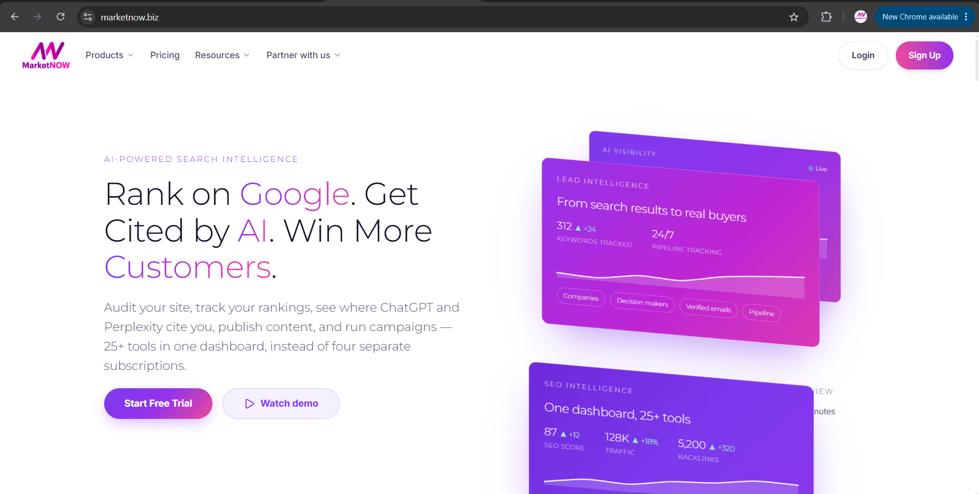 MarketNOW in use