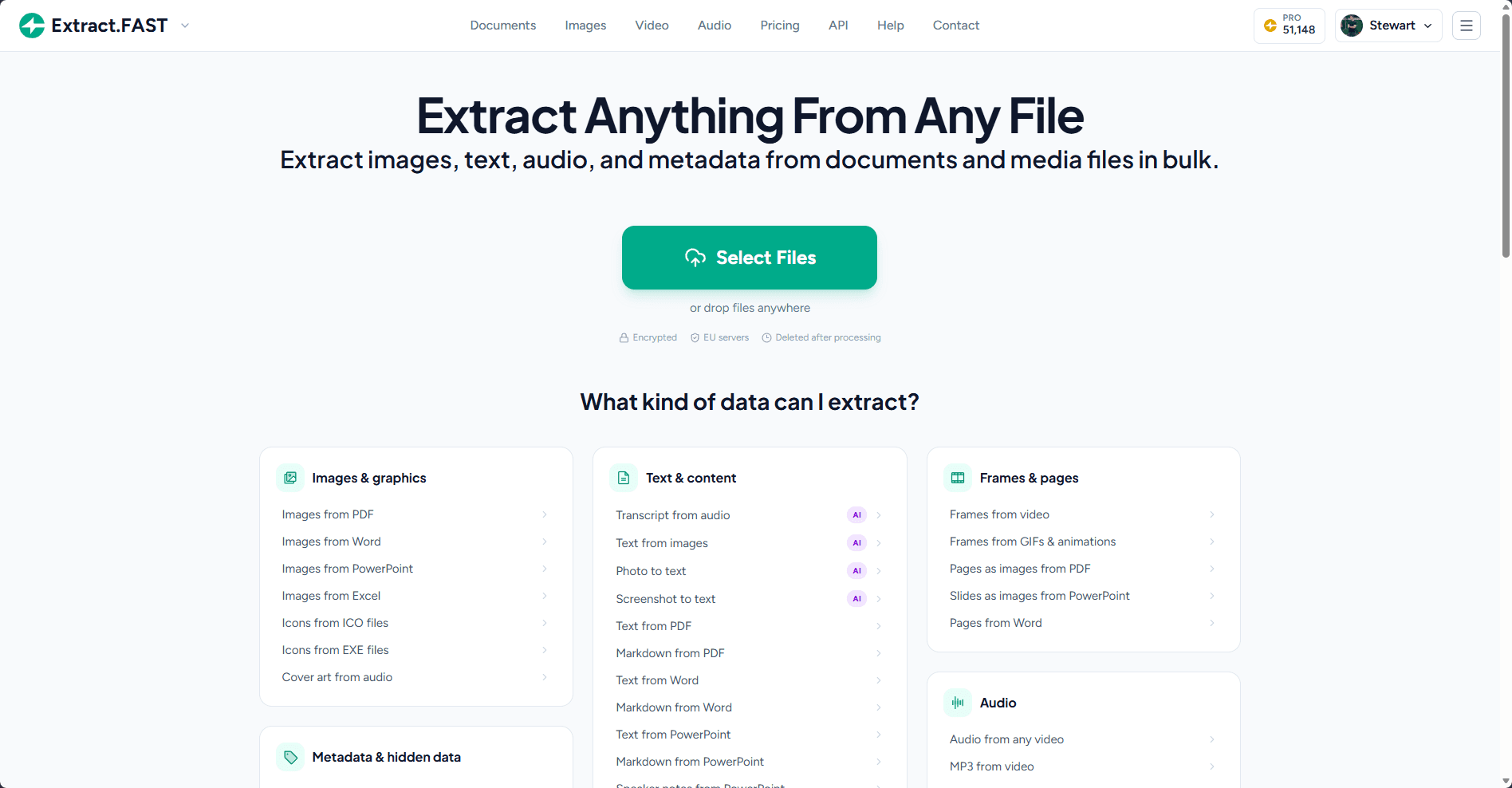 Extract.FAST in use