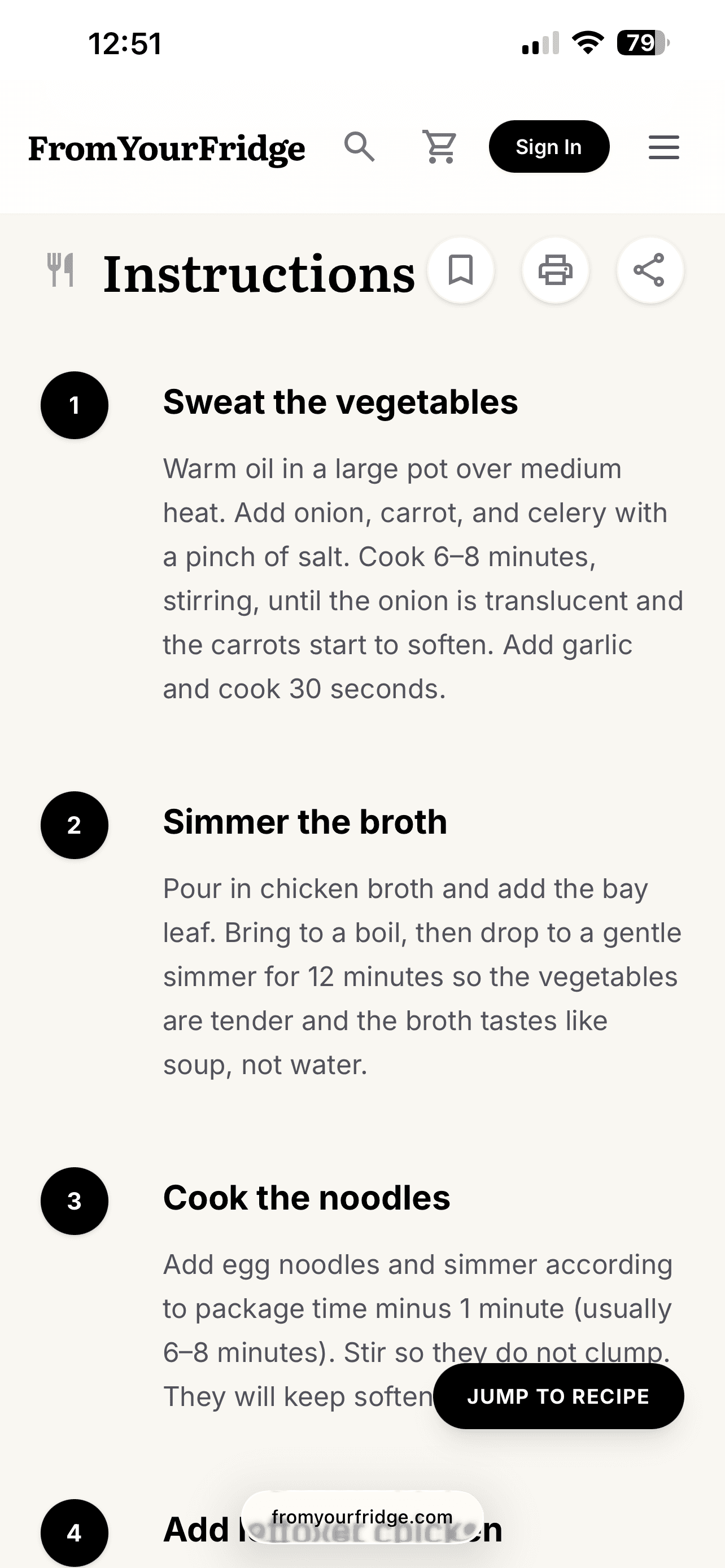 From Your Fridge screenshot 3