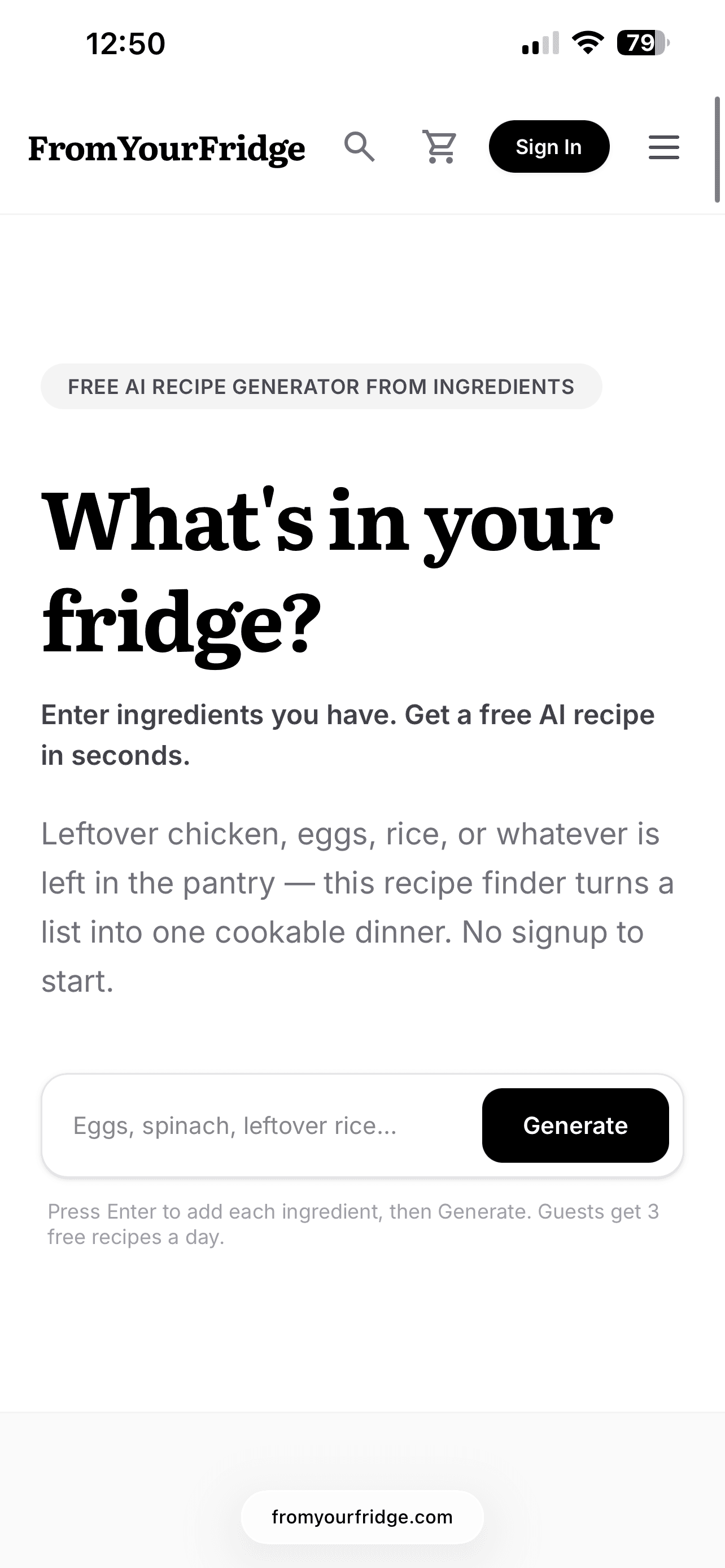 From Your Fridge in use
