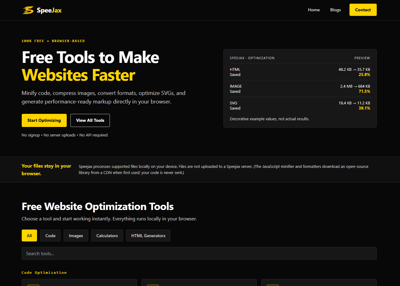 Speejax.online in use