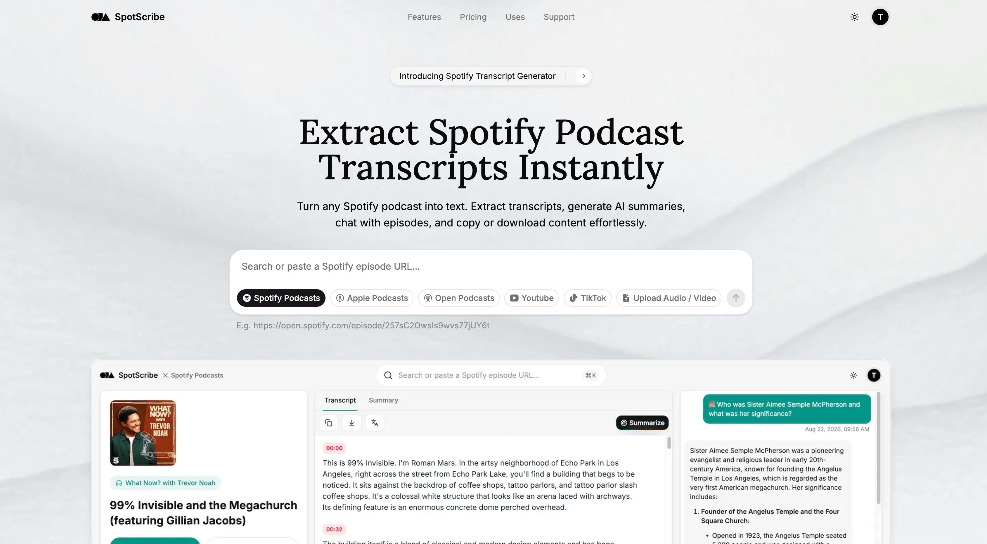 SpotScribe in use