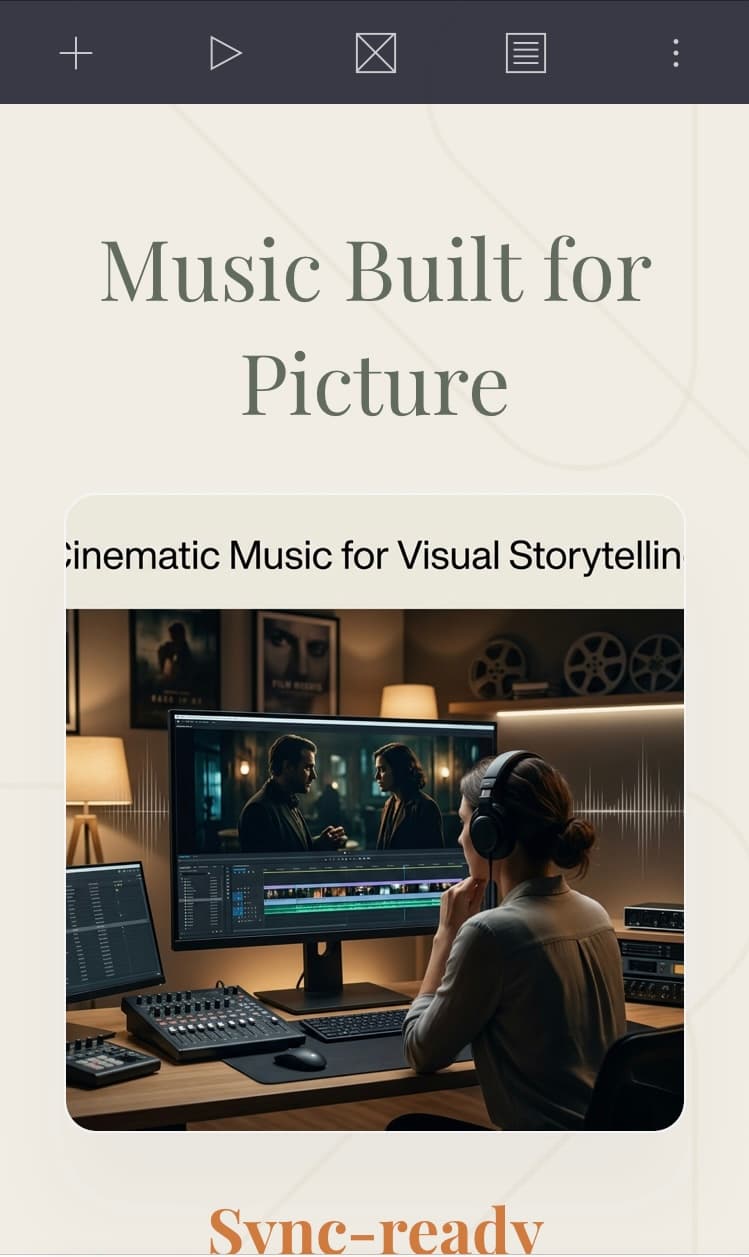 Music Built For Picture in use