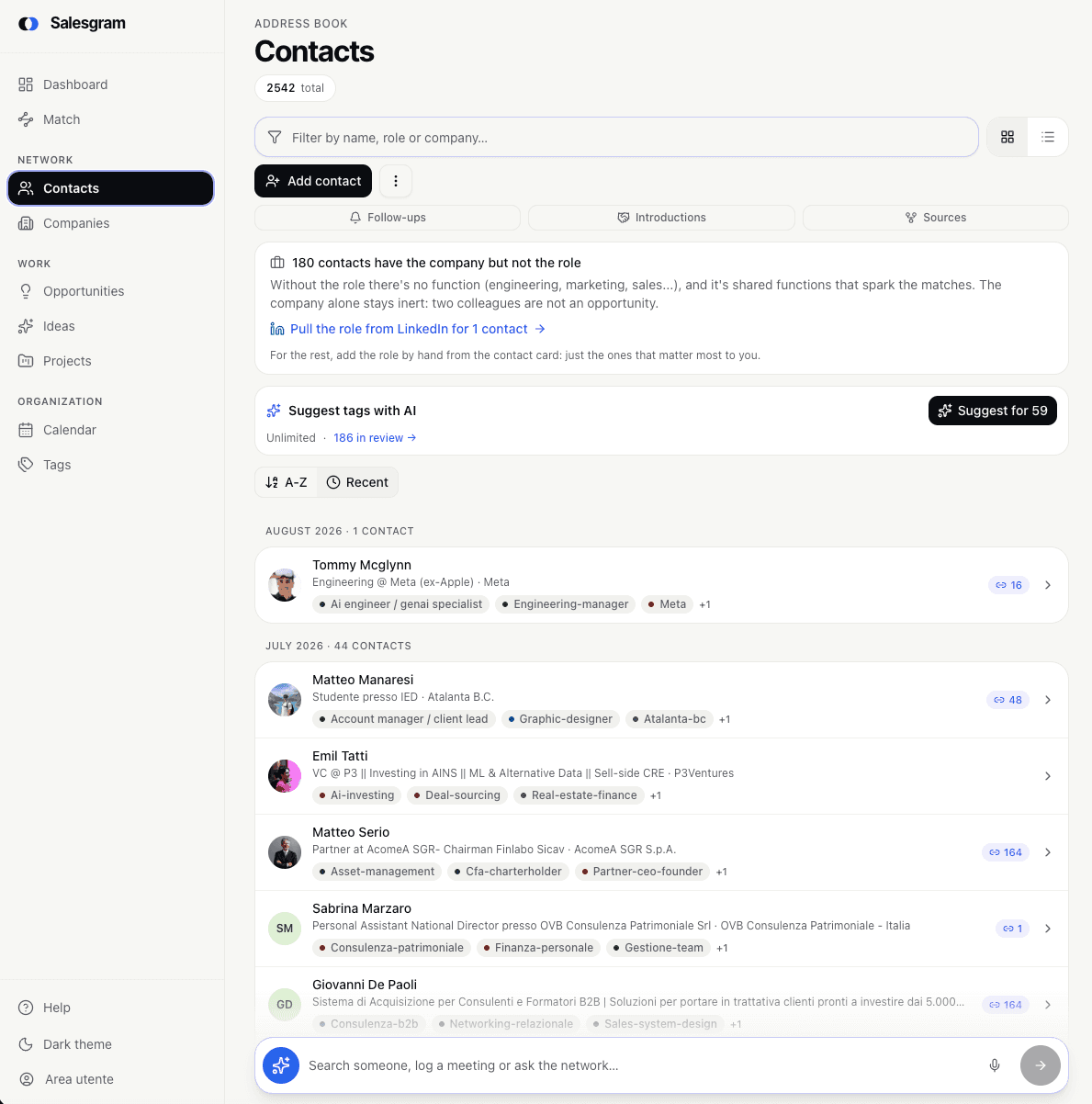 Salesgram screenshot 2