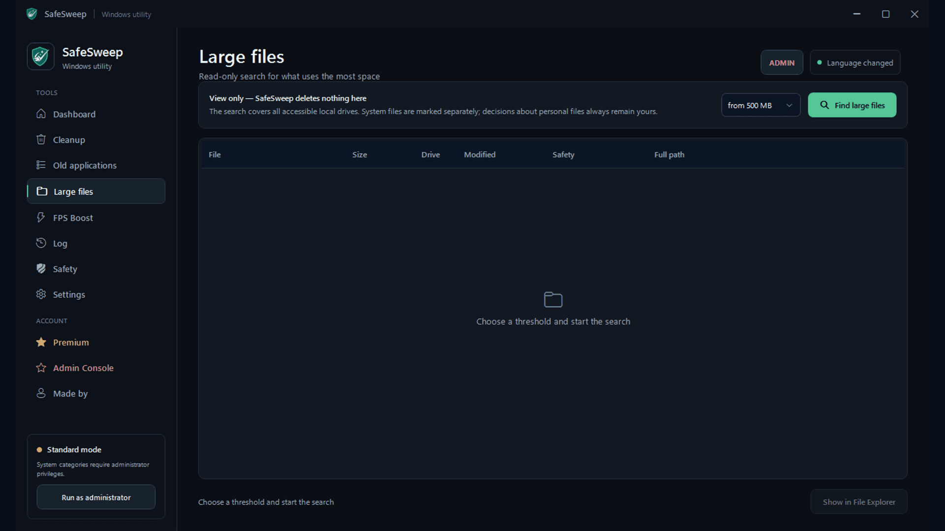 SafeSweep screenshot 4