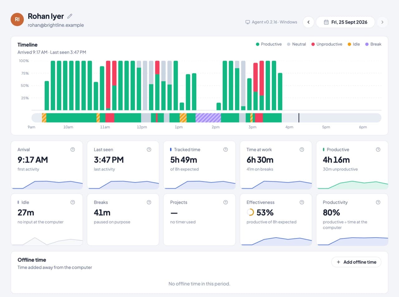 Timerfly screenshot 2
