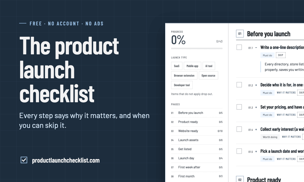 Product Launch Checklist screenshot 2